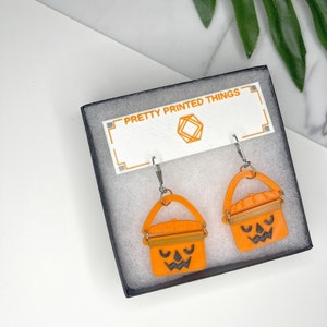 Boo Bucket Earrings - Nostalgic McDonald&#39;s Halloween Bucket Jewelry