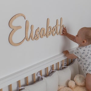 Personalisiertes Namensschild aus Holz: Laser geschnittenes Kinderzimmer Dekor