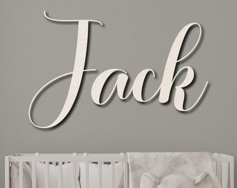 Wooden Name Sign for Nursery Wood Name Plaque Baby Girl Wall Decor Boys Room Easter Gift Nameplate Laser Cut Letters Sign Grib Newborn Gift