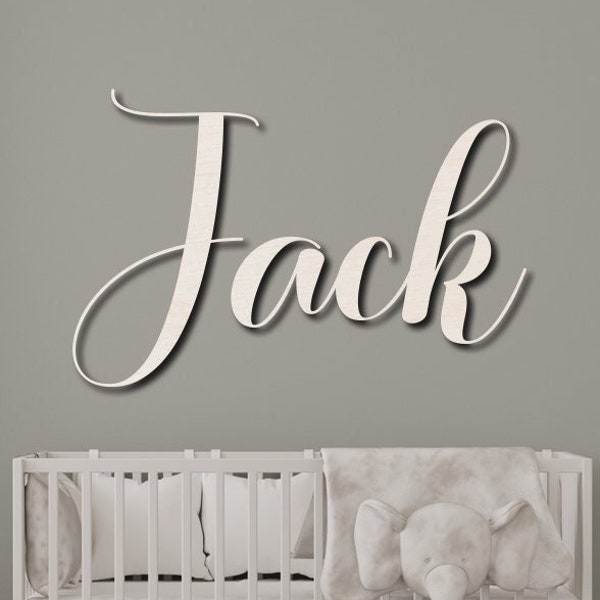 Wooden Name Sign for Nursery Wood Name Plaque Baby Girl Wall Decor Boys Room Easter Gift Nameplate Laser Cut Letters Sign Grib Newborn Gift