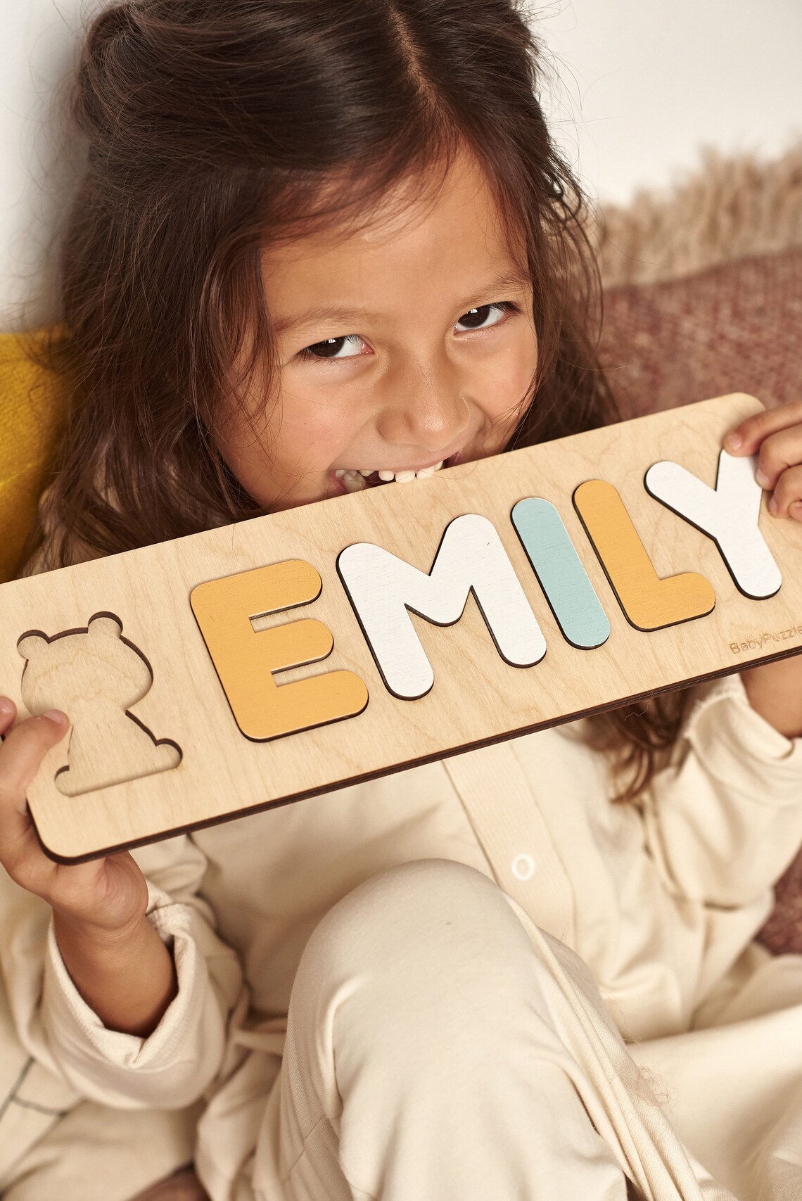 Personal Name Puzzle Wooden Baby Toys Kid Gift Personalized Etsy