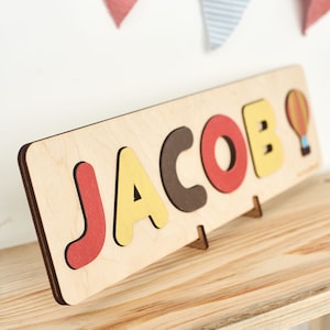 Cadeaux déco personnalisés pour enfants, puzzle personnel en bois, jouets Montessori pour enfants, cadeaux pour enfants, décoration de chambre d'enfants pour garçons et filles image 4