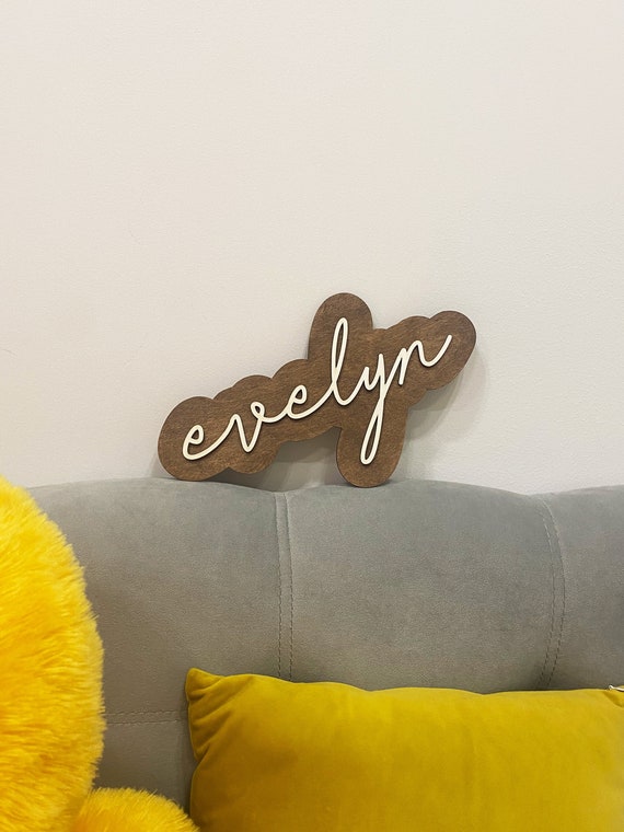 Custom Wood Name Sign Letters For Nursery, Crib, Or Home Decor – Handmade Birch, Personalize With Any Name