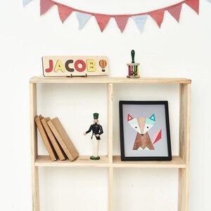 Personaliseer decorcadeaus voor kinderen, houten persoonlijke puzzel Montessori speelgoed voor kinderen, cadeau voor kinderkamer decor voor jongens en meisjes afbeelding 3