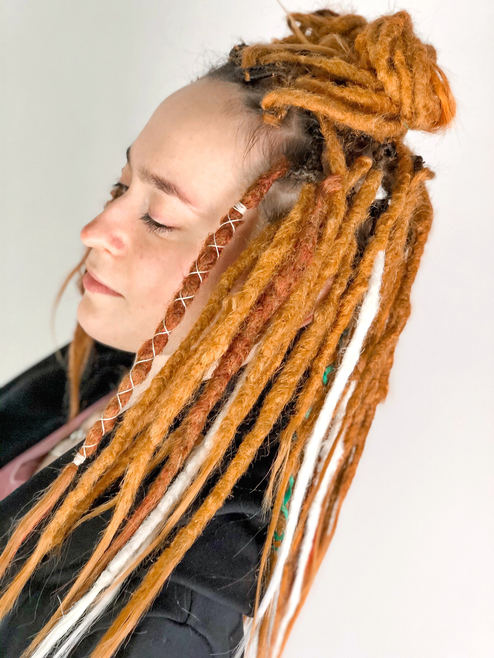 Synthetic Dreads Ginger Dreads Red Headed Dreads Crochet Etsy