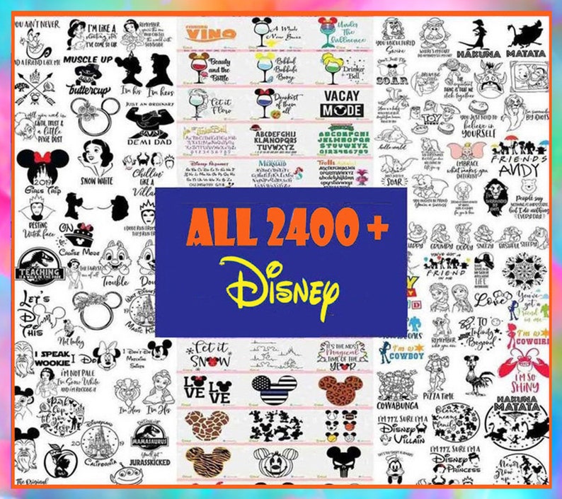 Free Free 194 Disney Svg Bundle For Cricut SVG PNG EPS DXF File