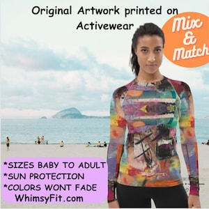 Women Rashguard Ladies Long Sleeve Swimsuit Women Swim Shirt Surf Shirt SPF Surfing Beach Shirt Sun Shirt Surf Shirt Women Rash Guard SPF