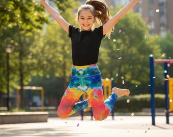 Teen Girls Leggings | Stretch Pants Dancewear Printed Leggings | Cute Leggings Dance Wear Leggings Pattern Tights | Fun Leggings Mom and Me