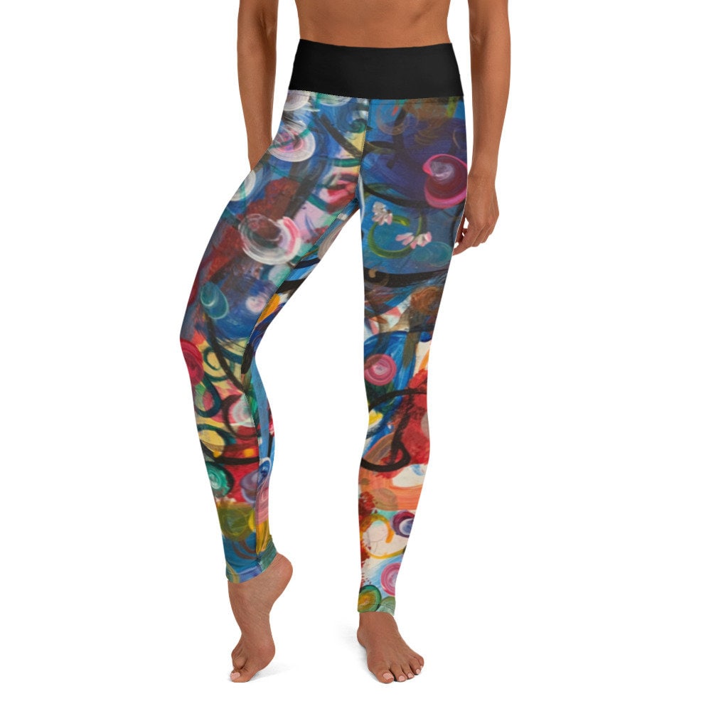 Crazy Print Women Leggings Colorful Leggings Women Athleisure -  Canada