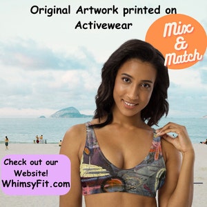 Mix and Match Padded Bikini Top Womens Matching Rash Guards Colorful Swimsuit Beach Vacation SPF Women Swimwear Women Bathing Suit Top Pool
