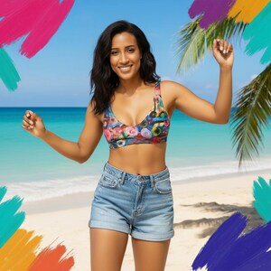 Women’s Bikini Top | Bright Swimsuit Top | Women’s Swimwear | Bathing Suit Top | Bikini Sets & Matching Sets | Colorful Summer Swimwear