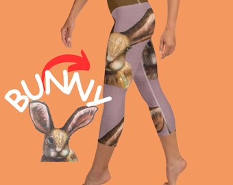 BUNNY Womens Capri Leggings Women HIGH WAIST Leggings Women Activewear Women Athleisure Women Leggings Yoga Workout Running Leggings Capri