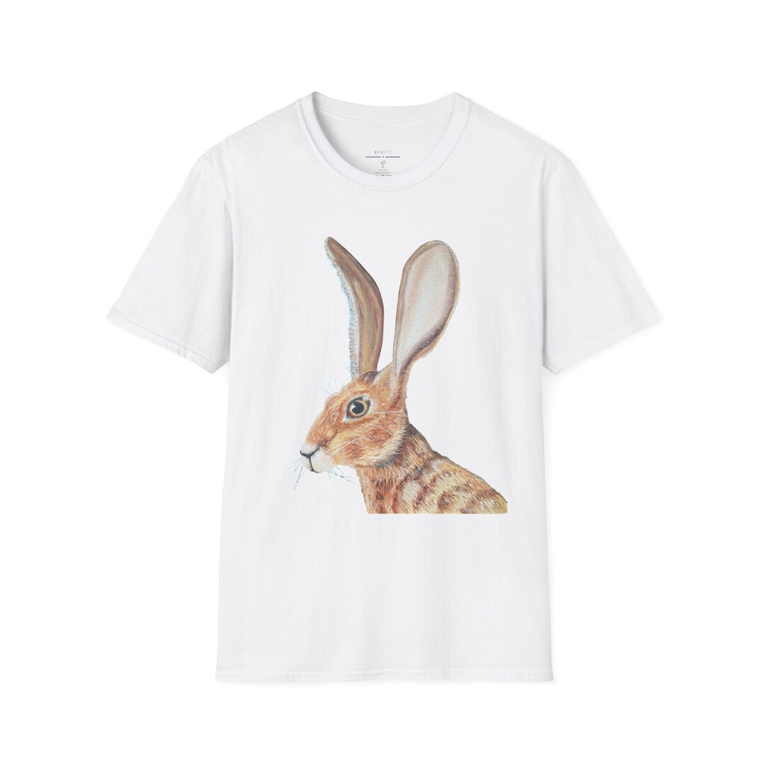 Howling Rabbit Shirt Bunny Shirt, Jack Rabbit T-shirt, Men's Women's Animal Tee, Bunny Lover ...