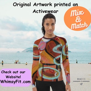 Women Rashguard Long Sleeve Women Swim Shirt Surf Ladies Swimsuit Shirt SPF Surfing Beach Shirt Sun Shirt Surf Shirt Women Rash Guard SPF