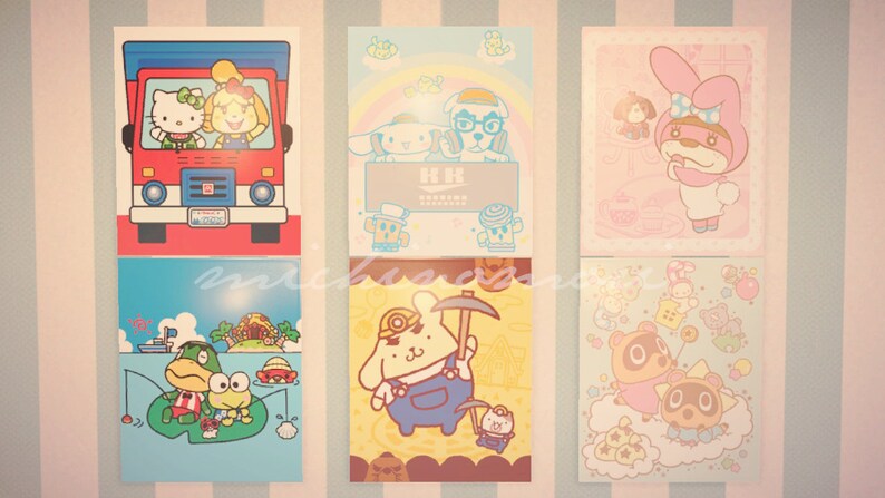 ACNH Sanrio Posters Animal Crossing: NH | Etsy