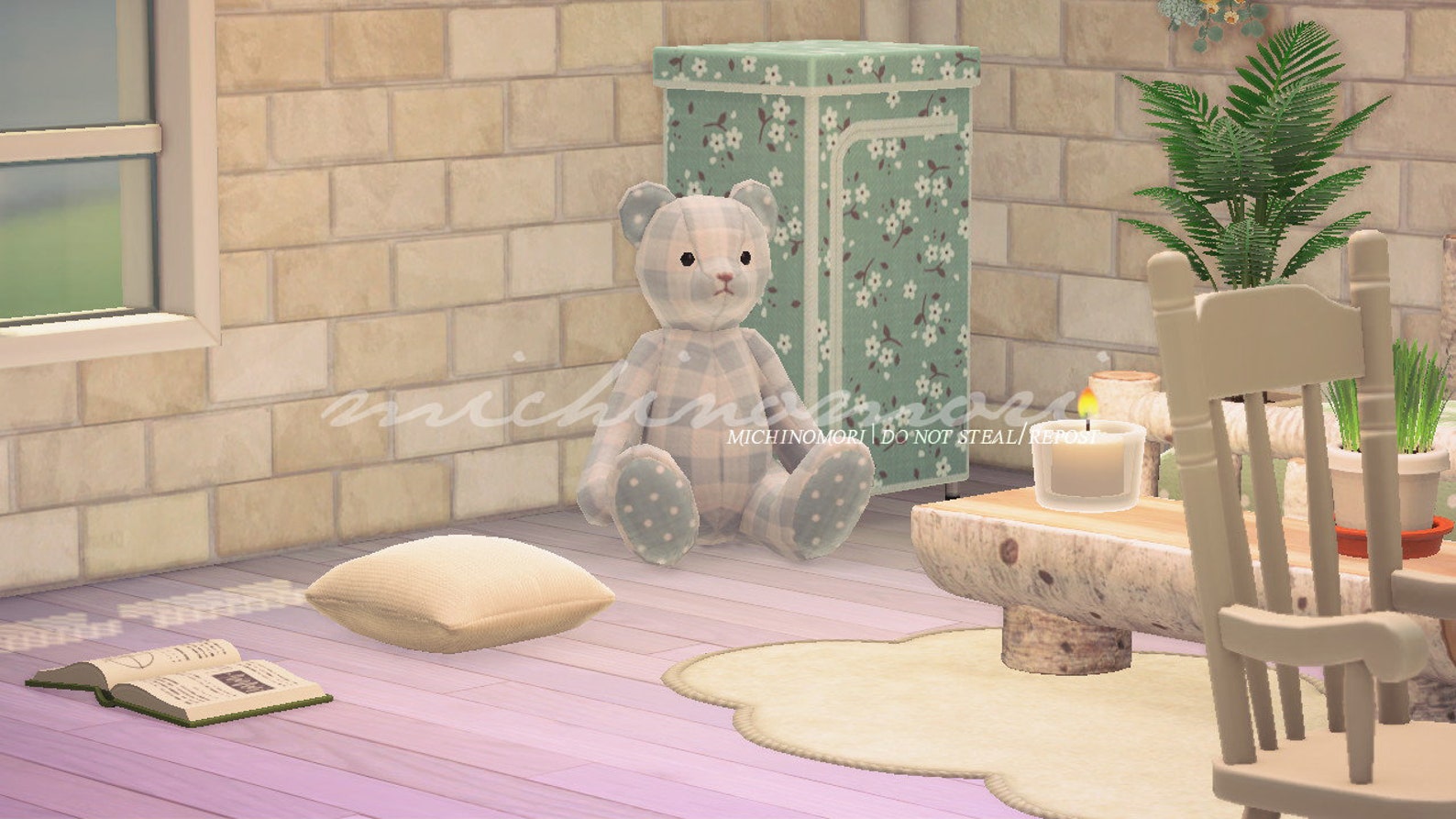 ACNH Rustic Mint Bedroom Design Animal Crossing Etsy