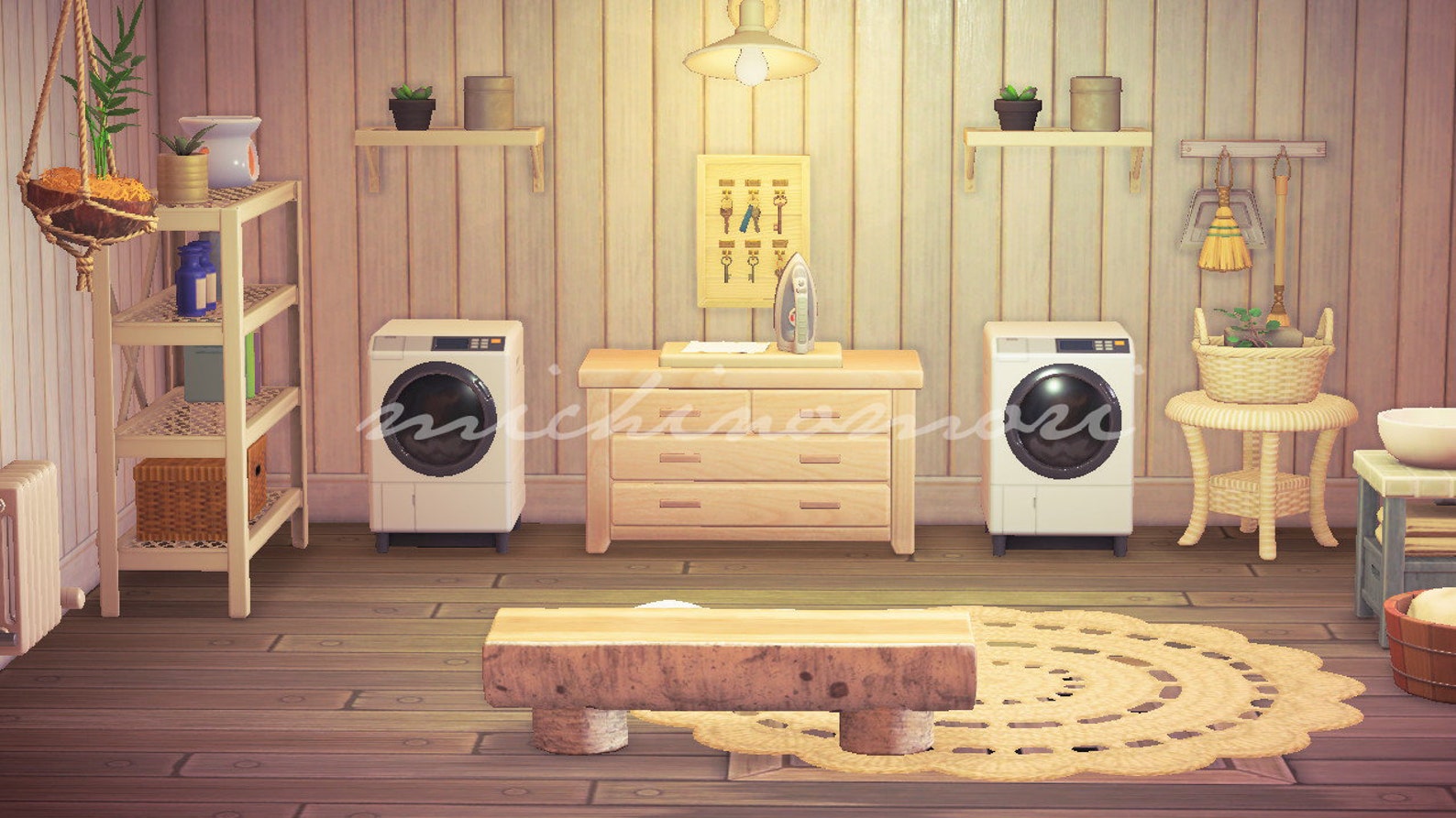 ACNH Rustic Cute Laundry Room Design Animal Crossing Etsy