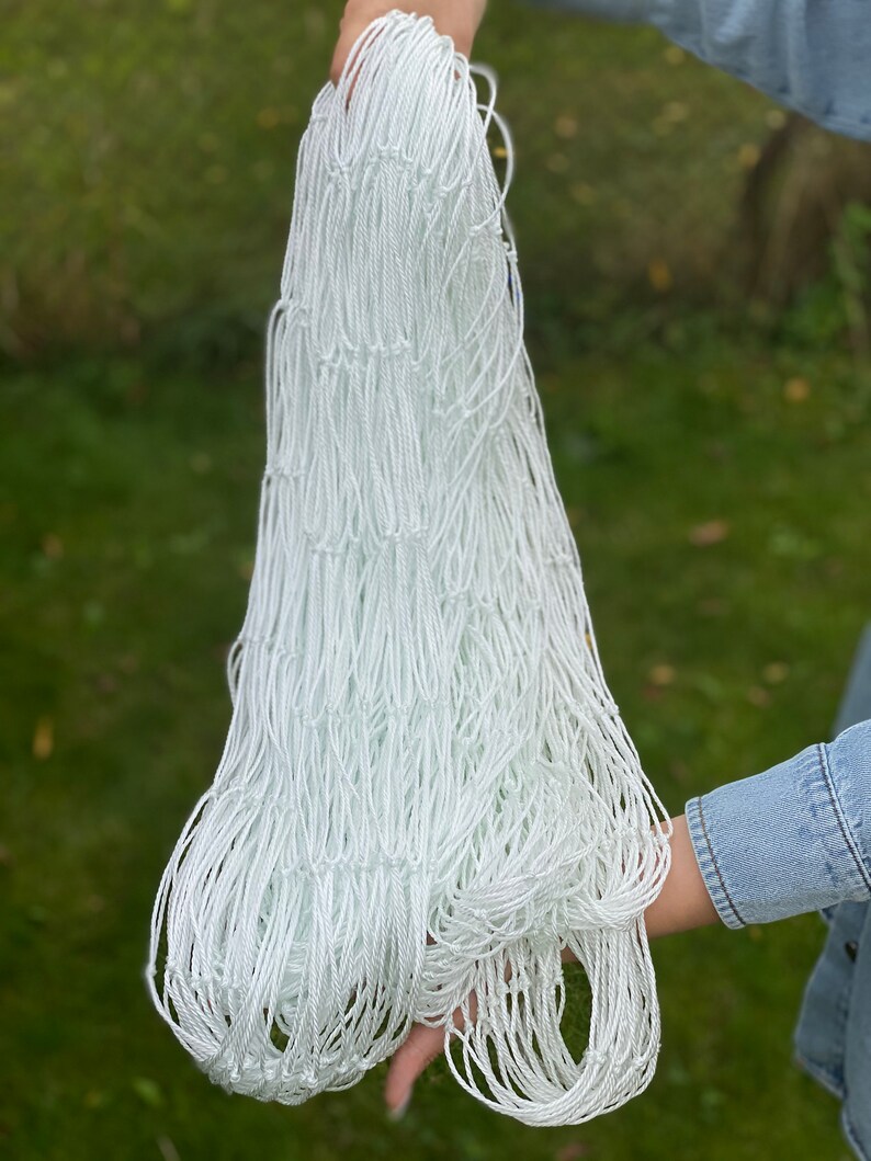 Cargo Netting White Handmade 2.2mm Garden Netting Protection Etsy Canada