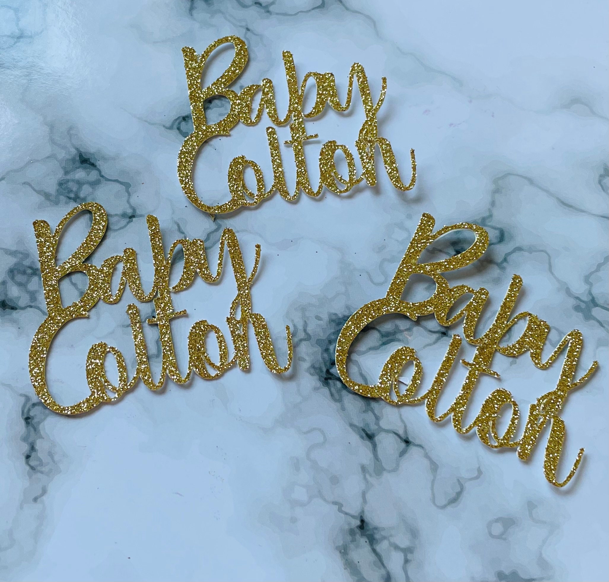 Personalised Baby Name Toppers Etsy