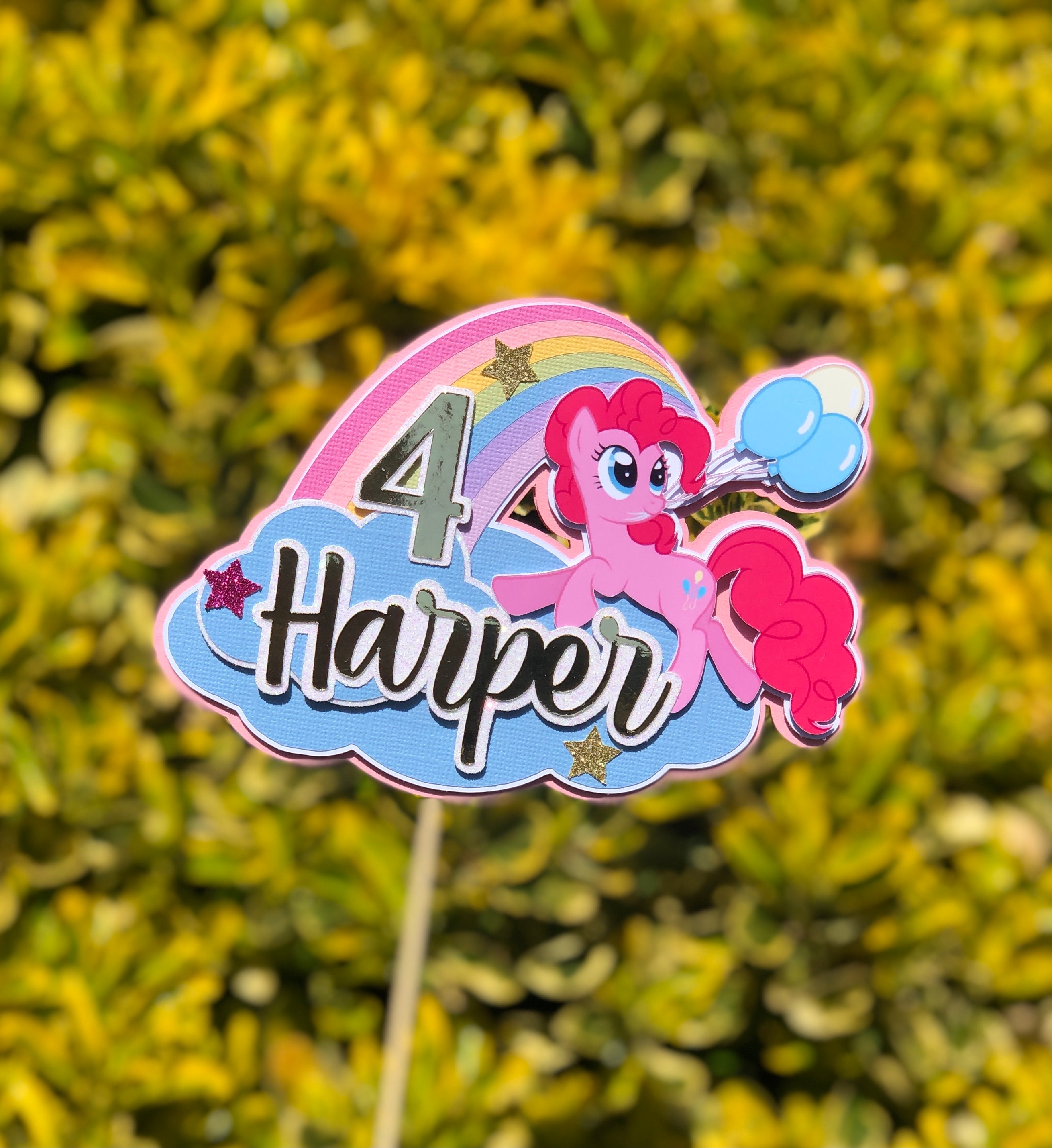 Personalised My Little Pony Cake Topper | Etsy