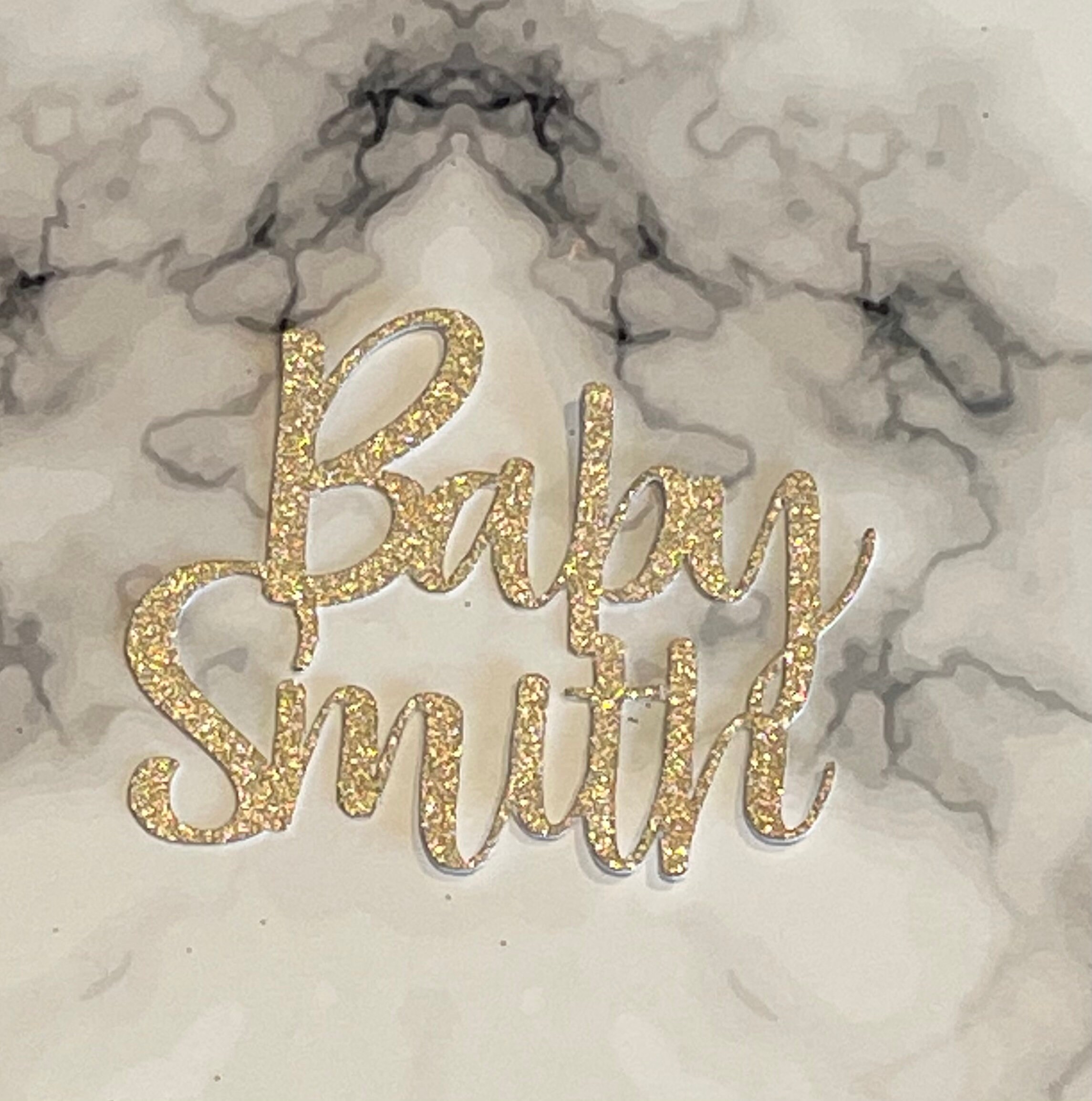 Personalised Baby Name Toppers Etsy