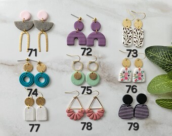 polymer clay earrings