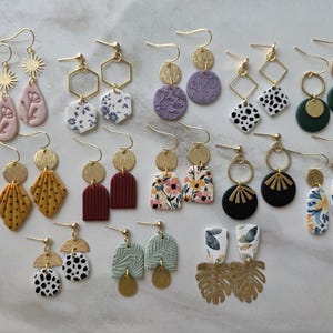 SMALL EARRINGS | Clay Earrings | Handmade | Hypoallergenic | Lightweight | Gift