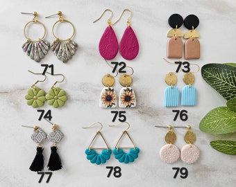 CLEARANCE | SMALL EARRING | Clay Earrings | Handmade | Hypoallergenic | Lightweight | Gift