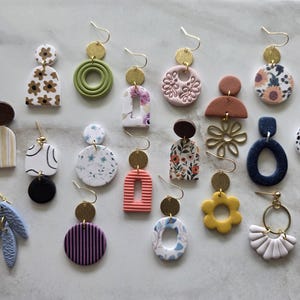 CLAY EARRINGS | Handmade | Hypoallergenic | Lightweight | Gift