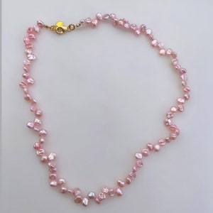 NEW- Barbie Pink Pearl Necklace