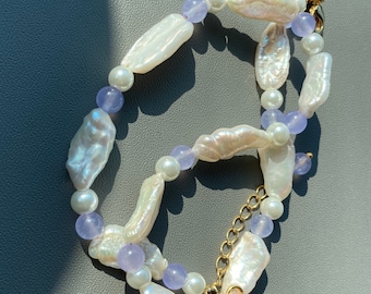 Purple Dream Fresh Water Pearls Necklace