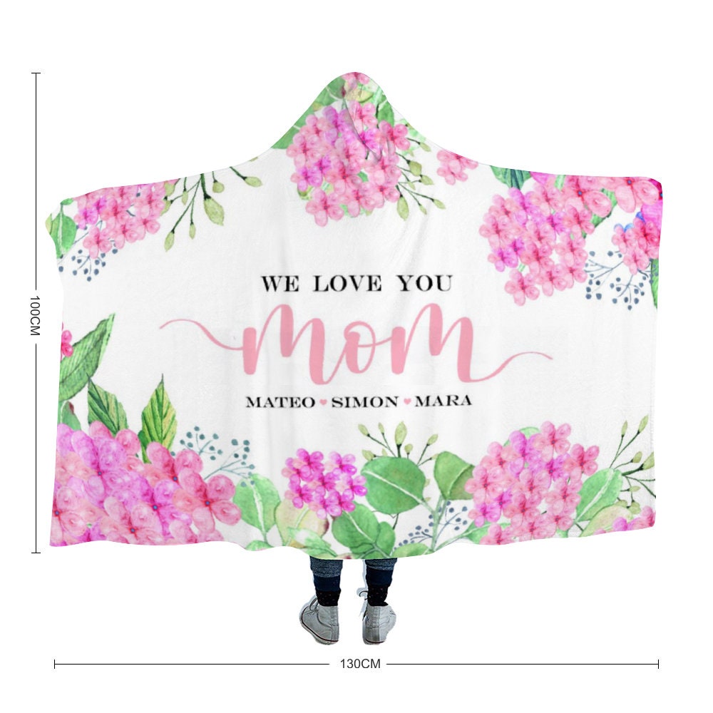 Mother's day hooded blanket gift for mom mom blanket Etsy
