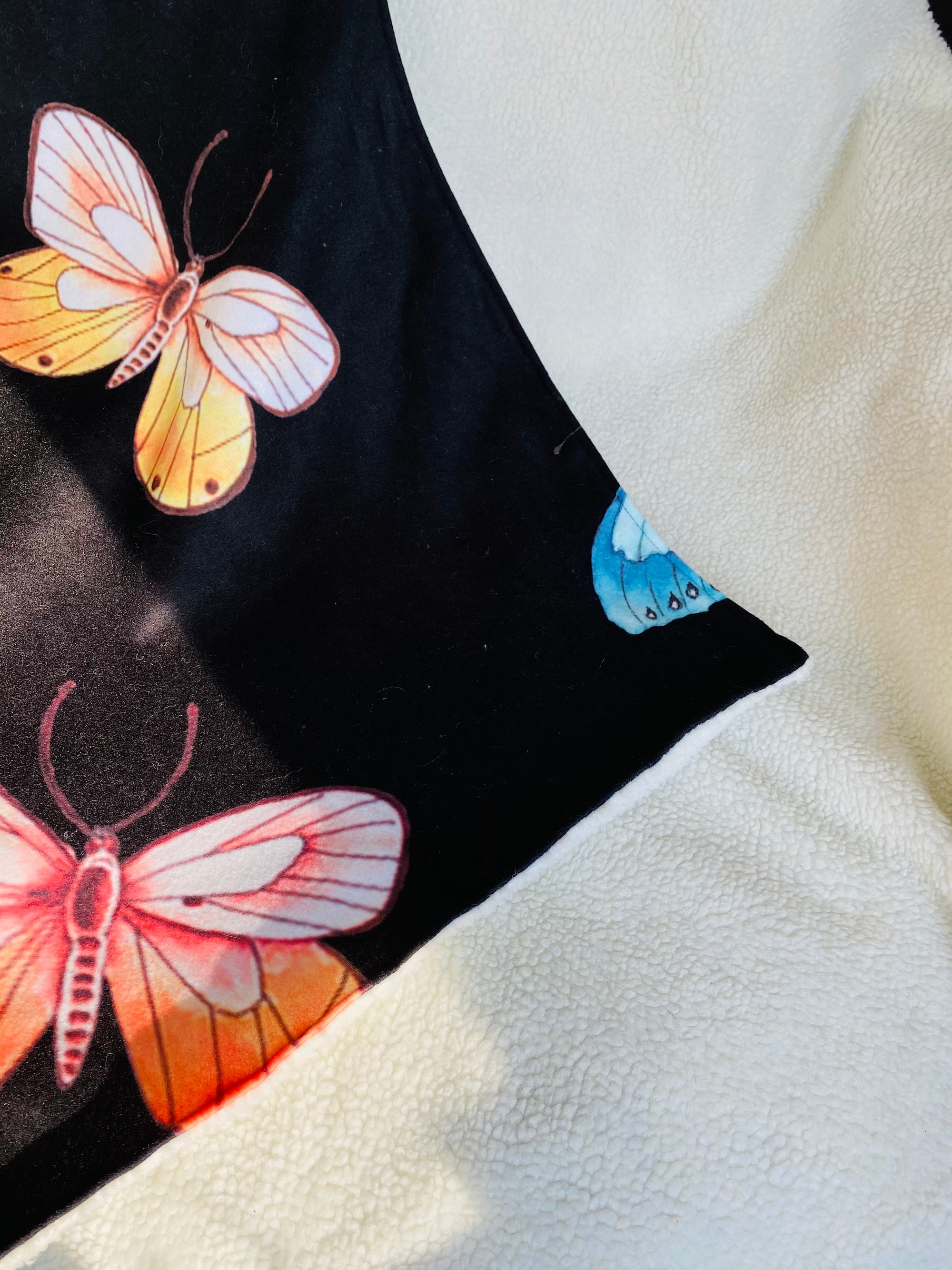 Dragonfly print Premium Adult Hooded Blanket