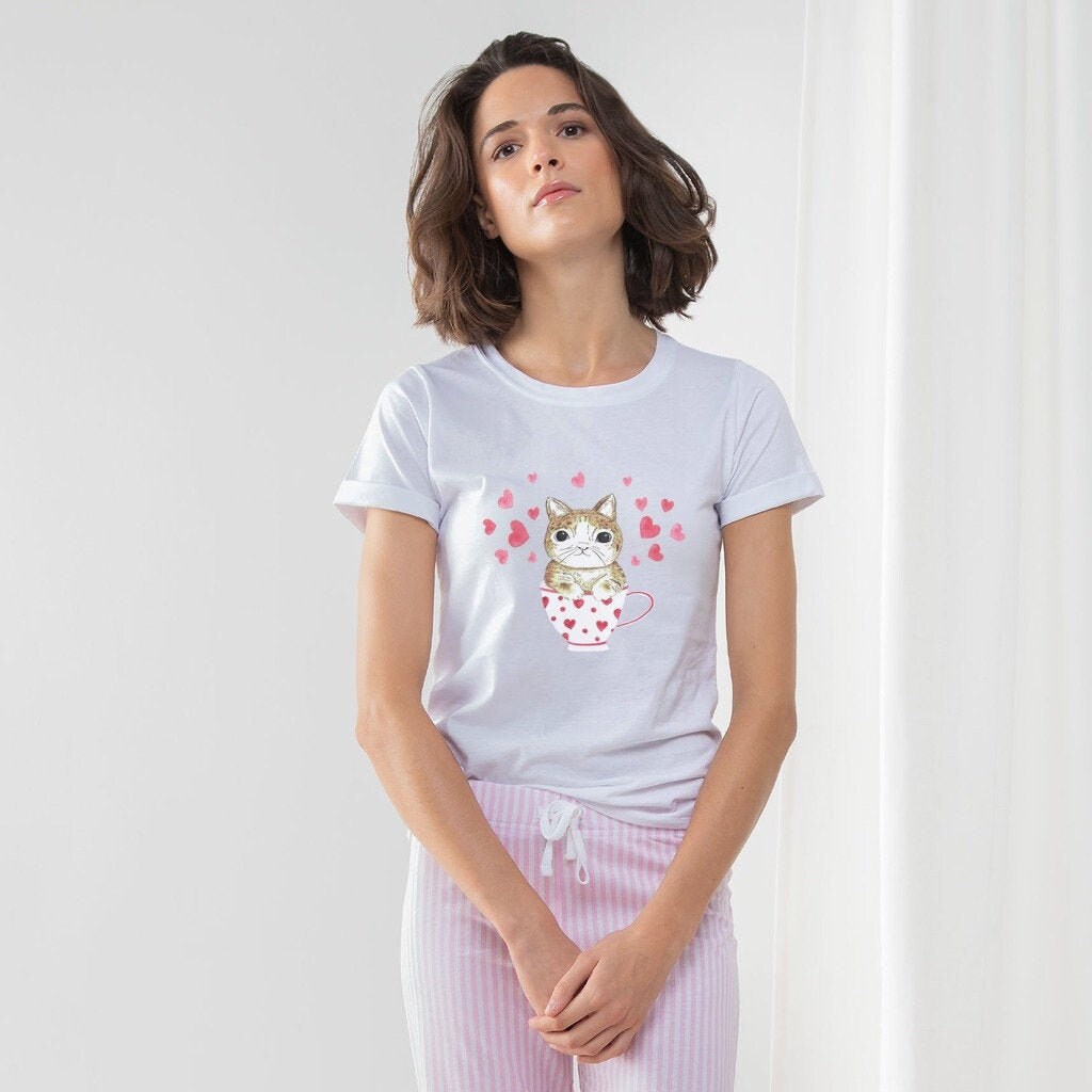 Gepersonaliseerde Roze Zomer Shorts & T-Shirt Pyjama Set Kleding Unisex kinderkleding Pyjamas & Badjassen Pyjama 