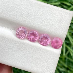 Pretty Pink Spinel Gemstone | Precision Round Brilliant Cut | Natural Loose Stone for Fine Jewelry Design 5x5MM (Approximately) 2.36 Carat