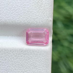 Natural Baby Pink Spinel Emerald Cut Loose Gemstone - Pretty in Pink for Fine Jewelry Making 6.9x4.9MM 0.90 Carat