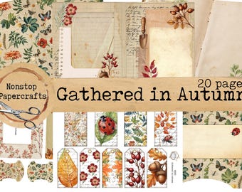 Gathered In Autumn Journal Kit, Digital Download, Printable