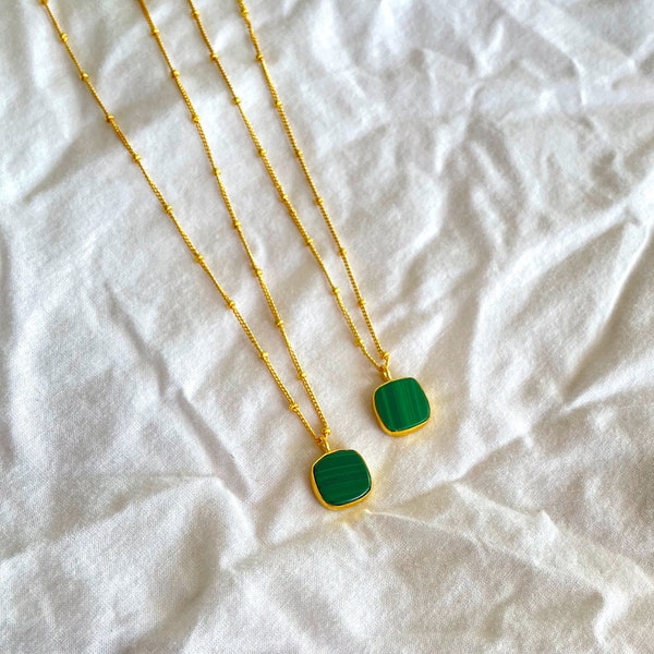 Malachite & Diamond My Way Pendant Necklace main image 1