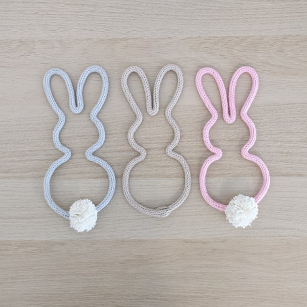 Knitted Wire Bunny | Easter Gifts | Rabbit Nursery Decor | Wire Art