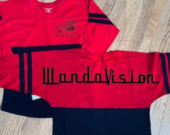 Wandavison Game Jersey/WandaVision Disney+/Scarlet Witch/Insolite Couple/Avenger Inspiré/Disney+ Sitcom/Marvel Inspiré/Disneyland/WDW