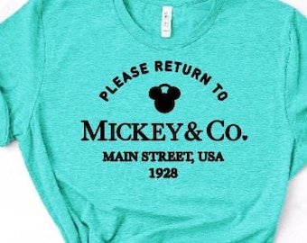 Return to Mickey & Co Unisex T-Shirt/Mickey and Co., Main Street USA/Disney Trip Shirt/Cute Disney Mickey Tee/Disney 2024/Girls Trip Shirts