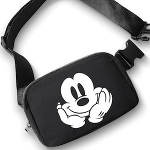 Mickey Face Belt Bag/Disney Park Belt Bag/Disney Crossbody/Disney Park Fanny Pack/Disney Cruise Belt Bag/Mickey Crossbody Bag/Mickey Bag