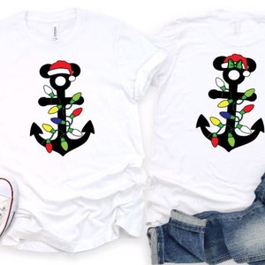 Mickey and/or Minnie Christmas Lights Anchor Cruise Shirt/Matching Disney Christmas Cruise Shirt/Matching Disney Cruise Shirt/DCL Shirt