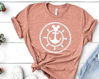 Disney Cruise White Mickey Anchor Shirt/Matching Disney Cruise Shirt/Disney Cruise Shirts/Disney Cruise Vacation Shirt/Custom Disney Shirt