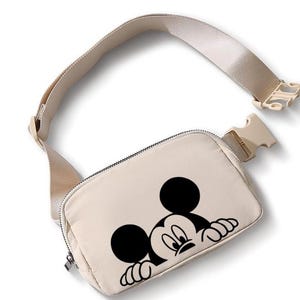 Peeking Mickey Belt Bag/Disney Park Belt Bag/Disney Crossbody/Disney Park Fanny Pack/Disney Cruise Belt Bag/Mickey Crossbody Bag/Mickey Bag