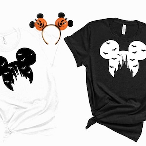 Mickey Halloween Cutout Unisex T-Shirt /Disney Halloween/Glow in Dark Mickey/Disney Family Matching Shirt/Mickey&#39;s Not So Scary Shirts