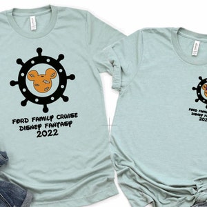 Disney Halloween Cruise Wheel Personalized Shirt/Matching Disney Cruise Shirt/Halloween on the High Seas Shirts/Custom Disney Cruise Shirts