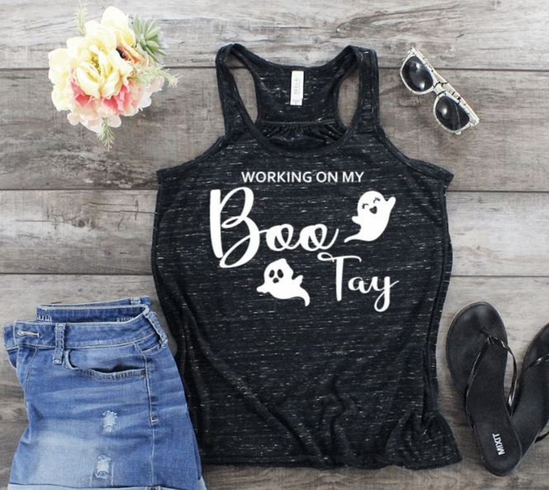 Working on My Boo Tay Racerback Tank Plain or Glow in Dark/hiit