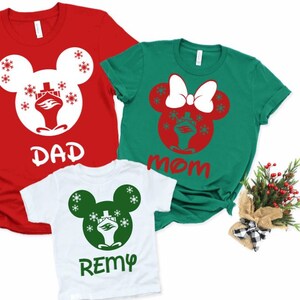 Copo de nieve Mickey o Minnie Disney Christmas Cruise Camisa personalizada/Camisa de crucero de Navidad de Disney a juego/Camisa de crucero muy Merrytime