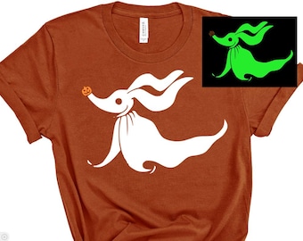 Glow in the Dark Zero Dog Unisex Shirt /Disney Halloween/Jack Skellington Dog/ Disney Matching/Disney Halloween Shirt/Mickeys Not So Scary